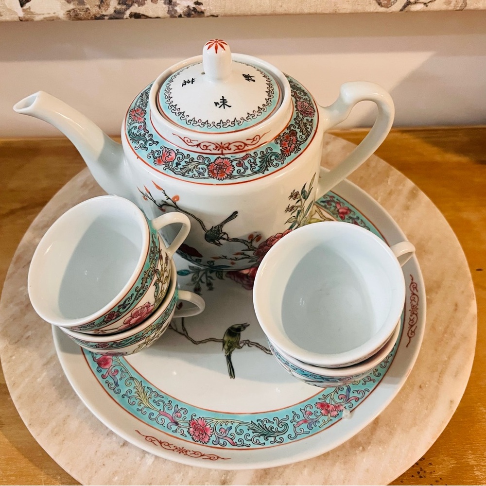 Chinese vintage porcelain tea set